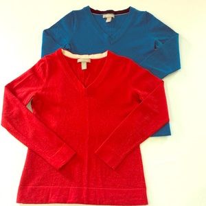 2 Banana Republic Extra Fine Merino Wool Sweaters